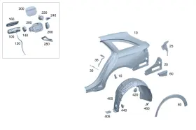 214-690-49-01 Mercedes-benz Genuine Trim