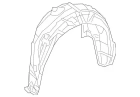 217-690-13-00 Mercedes-benz Genuine Wheel Arch Cover