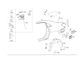 222-637-03-14 Mercedes-benz Genuine Holder