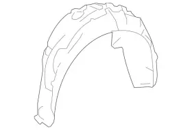 222-690-82-00 Mercedes-benz Genuine Quarter Panel Splash Shield