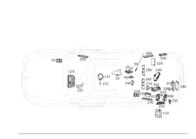 222-830-01-42 Mercedes-benz Genuine Vent Flap
