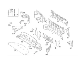 230-640-00-71 Mercedes-benz Genuine Paneling