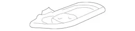 230-750-07-06 Mercedes-benz Genuine Quarter Panel Trim Bracket