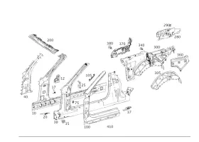 238-690-29-03 Mercedes-benz Genuine Wheel Arch Cover