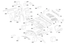 253-682-93-00 Mercedes-benz Genuine Dampening Load Cmprt