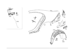 Mercedes-benz 257-690-03-02 Genuine Mercedes-benz Wheel Arch Cover