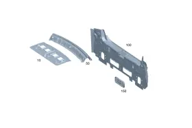 295-830-16-00 Mercedes-benz Genuine Vent Flap 2958301600
