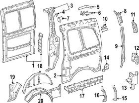 447-630-12-16 Mercedes-benz Genuine Lower Reinforced