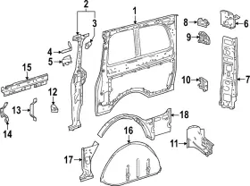 447-630-13-16 Mercedes-benz Genuine Lower Reinforced 447-630-13-16 Mercedes-benz Genuine Lower Reinforced