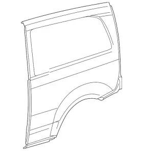 447-630-27-00 Mercedes-benz Genuine Side Panel