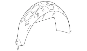 447-684-05-77 Mercedes-benz Genuine Wheelhouse Liner