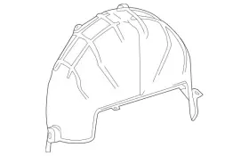 Mercedes-benz 447-684-06-77 Genuine Mercedes-benz Wheelhouse Liner