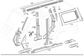 460-637-07-26-64 Mercedes-benz Genuine Air Duct