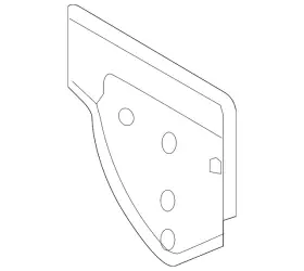 5257a345 Mitsubishi Genuine Rear Body Extension