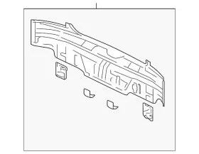 5281a245 Mitsubishi Genuine Rear Body Panel