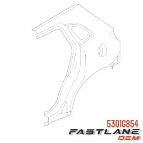 5301g854 Mitsubishi 2016-2024 Outlander Sport Rear Right Quarter Panel New Oem