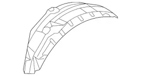 5370a269 Mitsubishi Genuine Wheelhouse Liner
