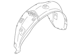 5370c191 Mitsubishi Genuine Wheelhouse Liner