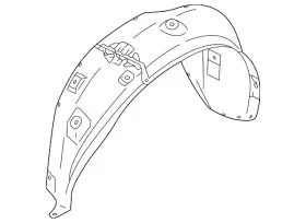 Mitsubishi 5370c192 Genuine Wheelhouse Liner