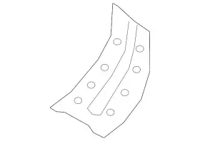 75619w000p Mitsubishi Genuine Rear Floor Pan Bracket