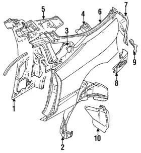Mb959327 Mitsubishi Genuine Lower Extension Mb959327 Mitsubishi Genuine Lower Extension