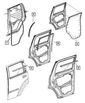 05112265ab Mopar Genuine Wheelhouse Seal 5112265ab