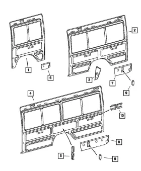 05121706aa Mopar Genuine Quarter Inner Reinforcement 5121706aa