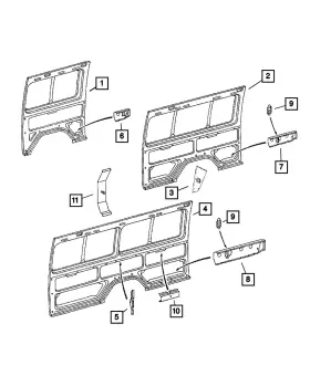 05121707aa Mopar Genuine Quarter Inner Reinforcement 5121707aa