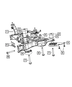 06105118aa Mopar Genuine Hex Head Screw And Washer 6105118aa