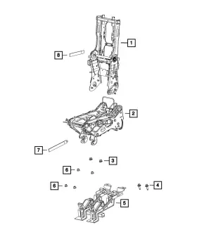 06512307aa Mopar Genuine Hex Head Screw And Washer 6512307aa