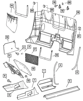 1bs61xdvaa Mopar Genuine Quarter Panel