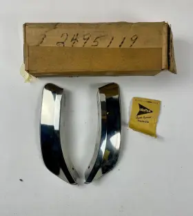 2495119 Mopar Nos Stone Shields 1963 Plymouth Rear Quarter Panel #2495119