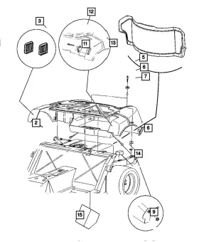 4865434ab Mopar Genuine Trunk Pan
