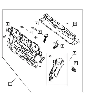 50010131aa Mopar Genuine Body Side Aperture Panel Right