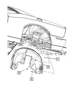 5028747ad Mopar Genuine Splash Shield Left