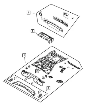 5074974af Mopar Genuine Deck Lower Rear Closure Panel