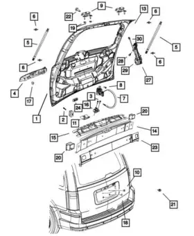 5109153ac Mopar Genuine 2005-2020 Chrysler Town And Country Bumper Bracket Sleeve