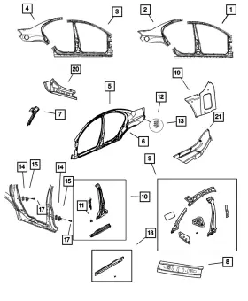 5264595af Mopar Genuine A/c Air Exhauster Left