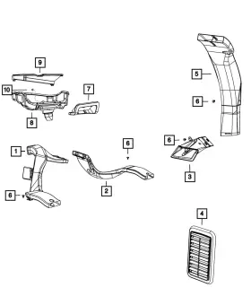 55056245aa Mopar Genuine Cab Exhauster