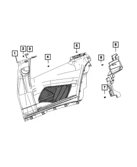 55079583aa Mopar Genuine Seat Reinforcement Left