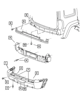 55156801aa Mopar Genuine Drip Trough