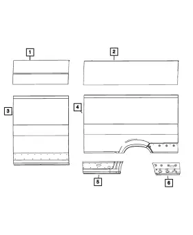 68134215aa Mopar Genuine Body Side Aperture Panel Right