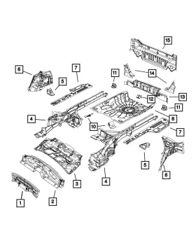 Mopar 68158040ad Genuine Rear Wheelhouse Panel Right