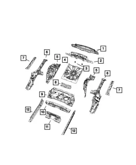 68243752aa Mopar Genuine Panel