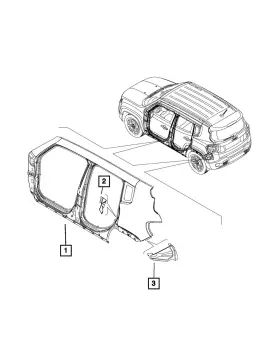 68254240aa Mopar Genuine Body Side Aperture Extension Right
