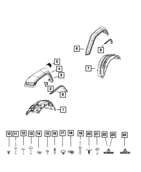 68270816ad Mopar Genuine Splash Shield Right