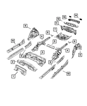 68286076aa Mopar Genuine Rear Closure Panel