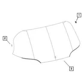 68291110ad Mopar For Jeep Cherokee 2020-2023 Liftgate Glass