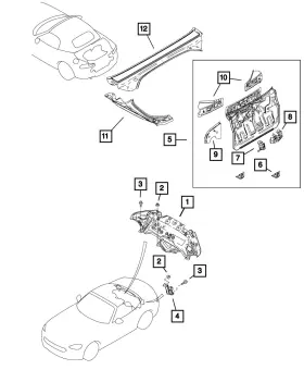68332688aa Mopar Genuine Deck Lower Rear Closure Panel