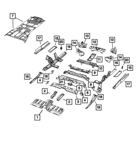 68459554ab Mopar Genuine D Pillar Panel Right
